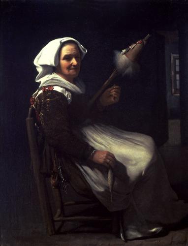 A Seated Old Woman Looking to the Right