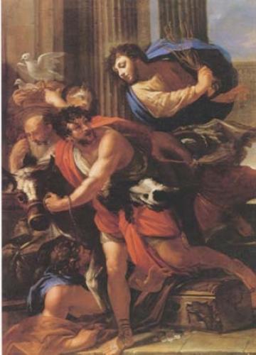 Christ expelling the merchants from the temple