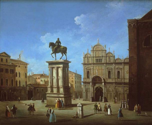 La Scuola di San Marco with the Monument to the Colleoni