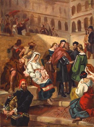 Raphael at the Vatican (composition sketch)