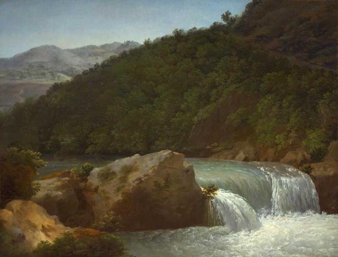 View of the Cascade of the Gorge near Allevard