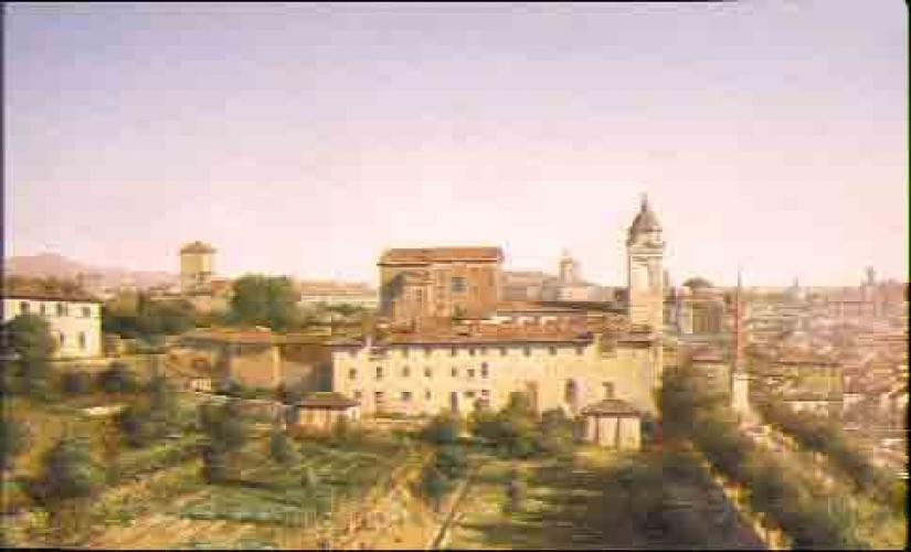 Villa Medici Gardens and the Trinità di Monti, Rome